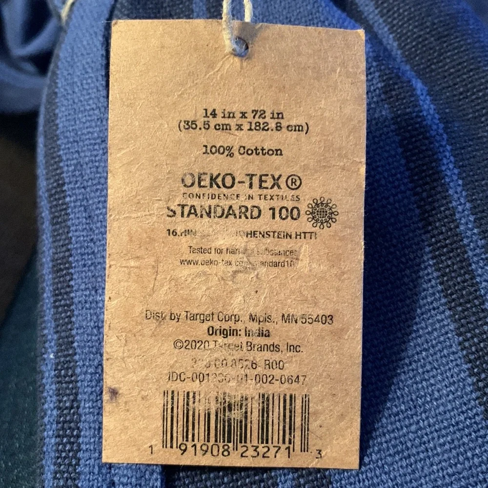 Levi’s Limited Edition Blue and Black Striped Table Runner